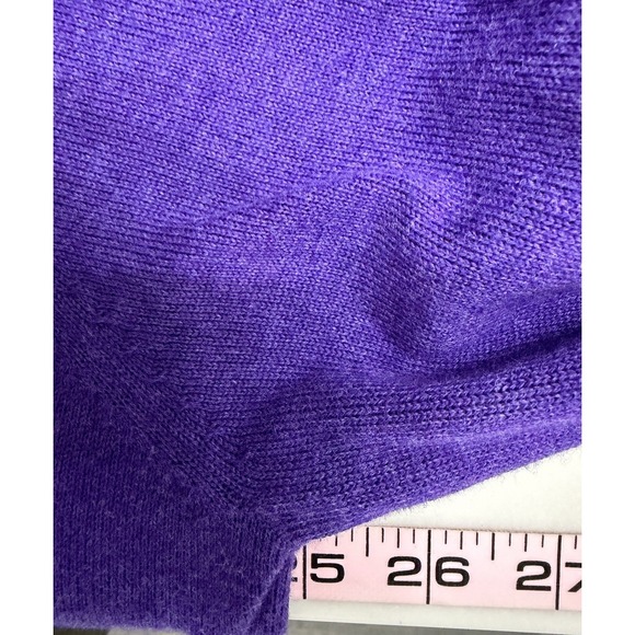 Paul Frederick 1/4 Zip Sweater Pullover Supima Cotton Purple Mens 3XL Minimalist - Picture 8 of 10